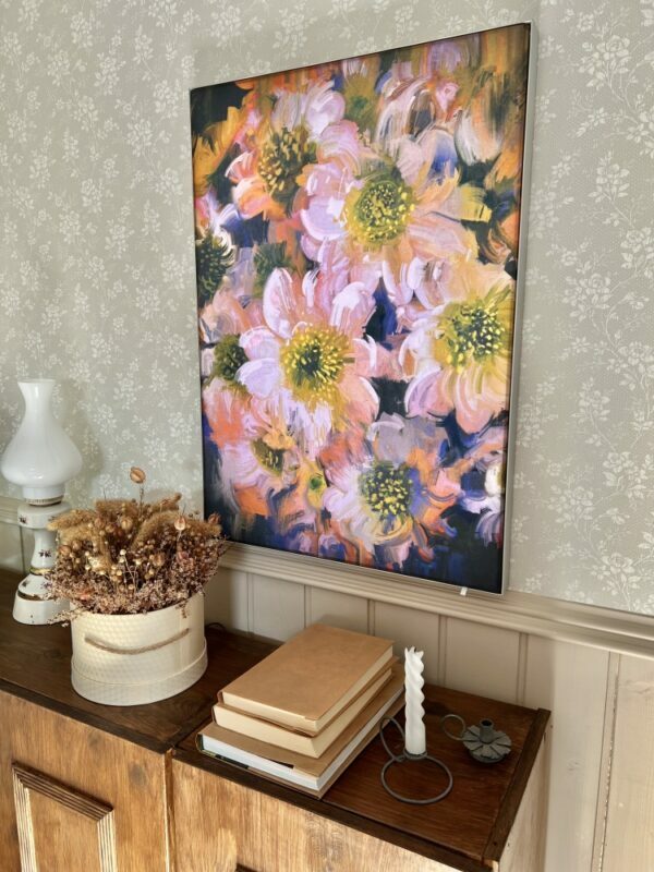 Kwiaty olejne - obrazy podświetlane Elegance, Elegance Slim, Canvas | Malarstwo - Led's Design