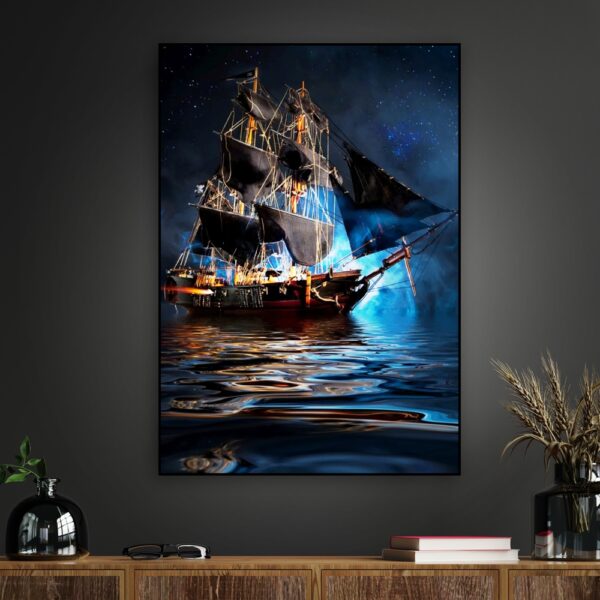 Obraz podświetlany "Piracki statek" | Fantasy - Led's Design