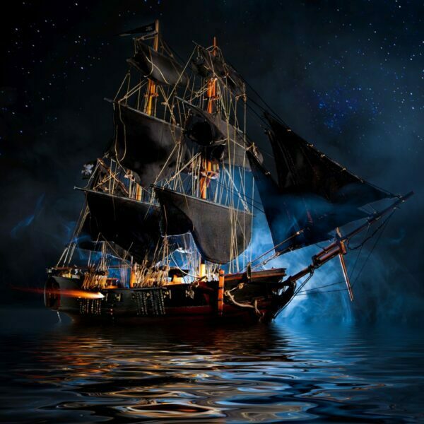 Piracki statek - obrazy podświetlane Elegance, Elegance Slim, Canvas | Fantasy - Led's Design