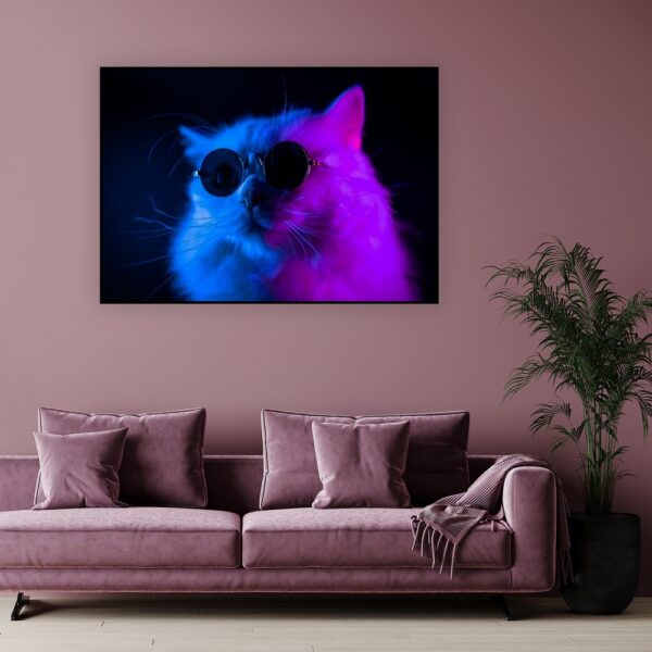 Obraz podświetlany "Neonowy kot" | Neony - Led's Design