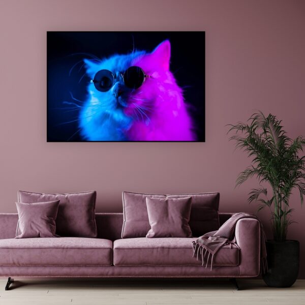 Obraz podświetlany "Neonowy kot" | Neony - Led's Design