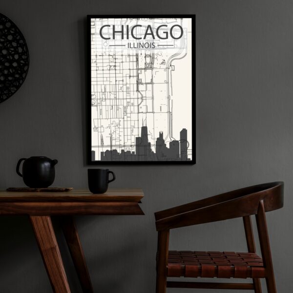 Obraz podświetlany "Chicago" | Miasta - Led's Design