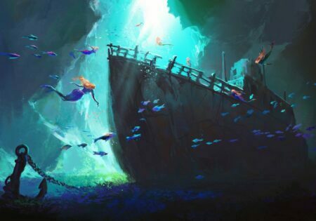 Obraz podświetlany "Mermaid's kingdom" | Fantasy - LED'S Design