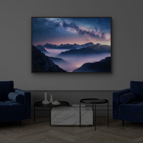 Obraz podświetlany "Gwiazdy nad Dolomitami" | Natura - Led's Design