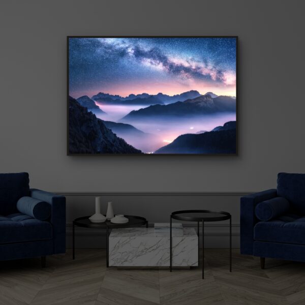 Obraz podświetlany "Gwiazdy nad Dolomitami" | Natura - Led's Design