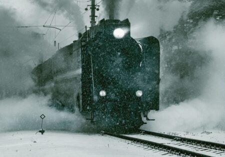Obraz podświetlany "Winter Express" | Miasta - LED'S Design
