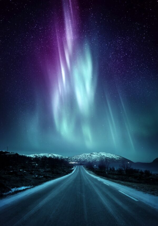 Obraz podświetlany "Aurora road" | Natura - LED'S Design