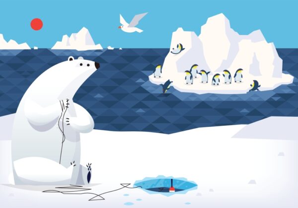 Obraz podświetlany "Arktyka" | Dla dzieci - LED'S Design