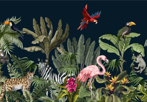 Obraz podświetlany "Dżungla" | Dla dzieci - LED'S Design