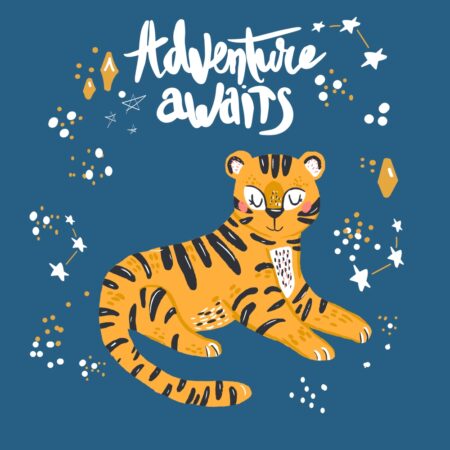 Obraz podświetlany "Adventure awaits" | Dla dzieci - LED'S Design